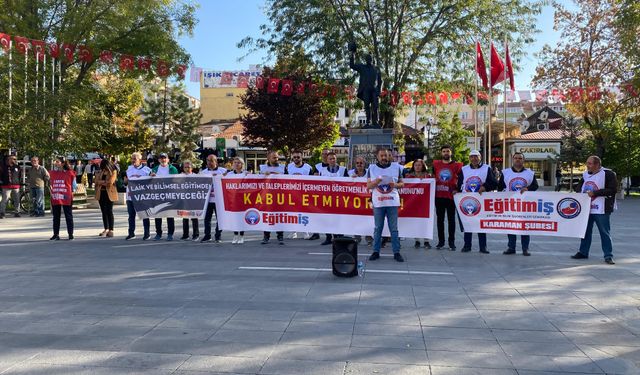 Eğitim İş: "Haklarımıza ve Taleplerimize Sahip Çıkıyoruz"