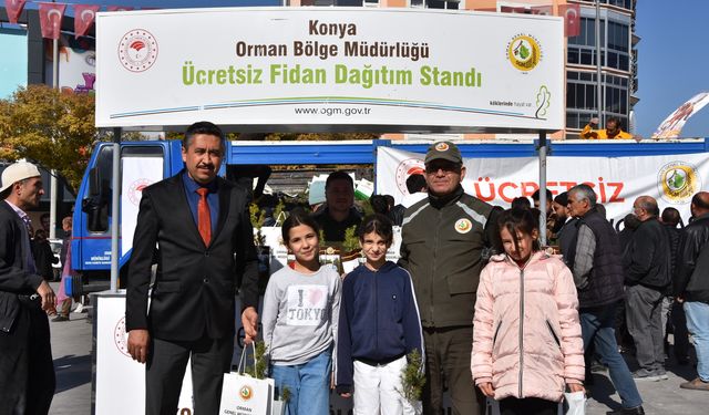 Karaman’da 5 Bin Fidan Dağıtıldı