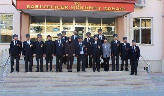 Kıbrıs Gazileri Kaymakam Kütük'ü Ziyaret Etti