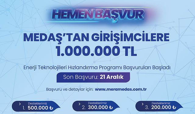 MEDAŞ’tan Girişimcilere 1 Milyon TL Destek