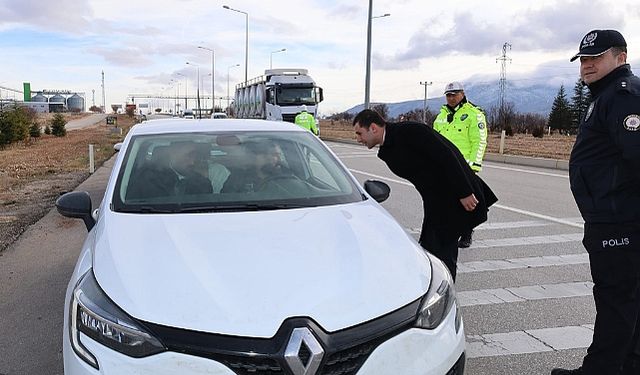 Kaymakam Yamakoğlu'ndan Trafik Denetimi