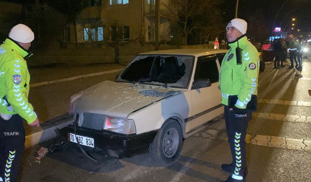 Kaza Yaptığı Aracı Ve İçindeki Kadını Bırakıp Kaçtı