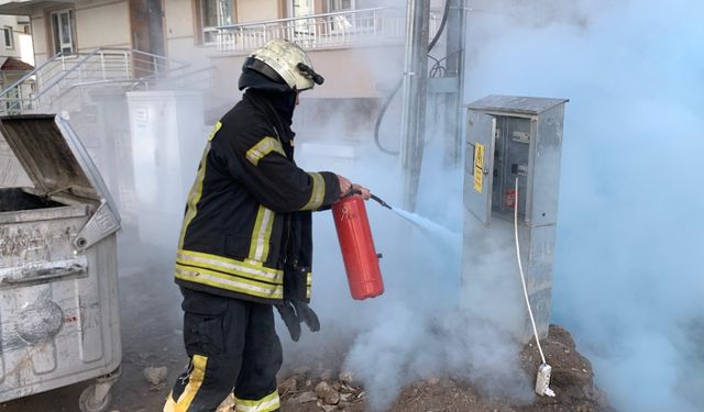 Karaman’da Yanan Elektrik Kabloları Korkuttu