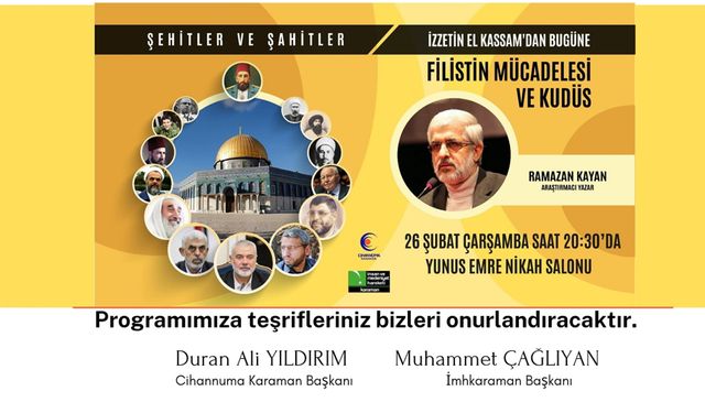 Ramazan Kayan, Filistin Mücadelesini Anlatacak