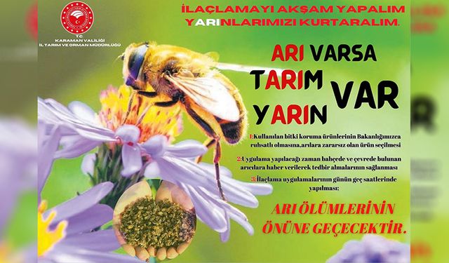 Tarımsal Faaliyetlerde Arı Ölümlerine Karşı Uyarı