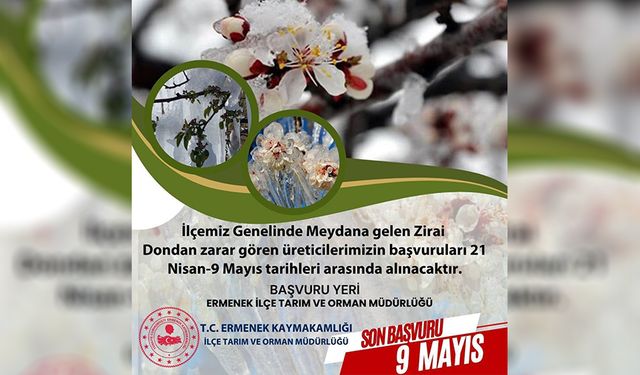 Zirai Don Destek Başvuruları Başladı