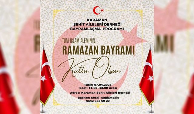 Şehit Aileleri Derneği Bayramlaşma Programı