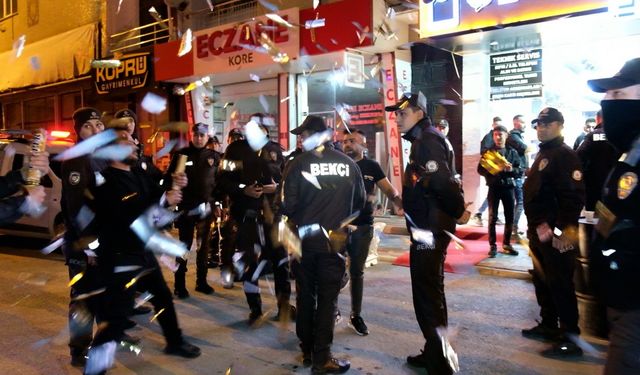 Karaman'da Kavga İhbarına Giden Polislere Konfetili Sürpriz