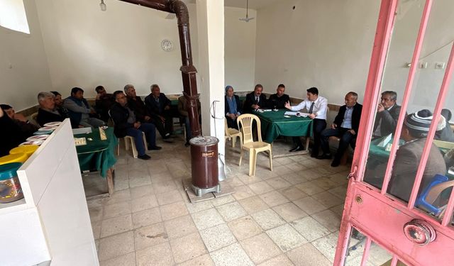 Kaymakam Fatih Erdoğan Aşağıçağlar Köyü'nü Ziyaret Etti