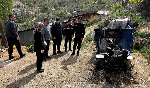 Kaymakamdan Yangın Mağduru Vatandaşa Ziyaret