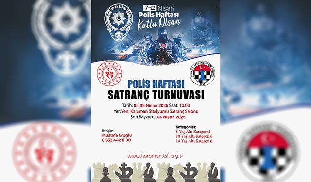 Karaman'da Polis Haftası Kapsamında Çeşitli Yarışmalar Düzenlenecek