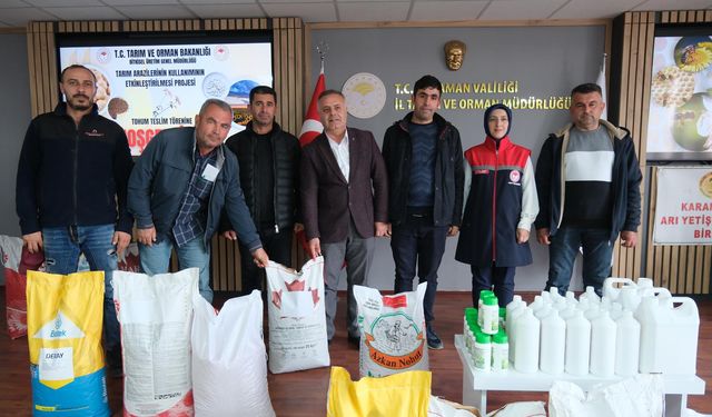 Take Projesi Kapsamında Tohum Dağıtım Töreni Düzenlendi