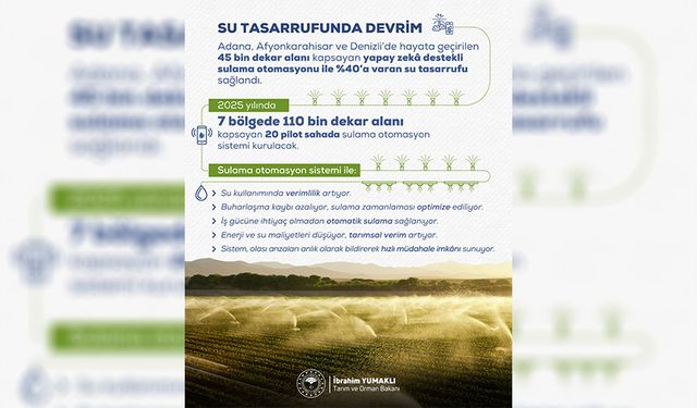 Su Tasarrufunda Devrim