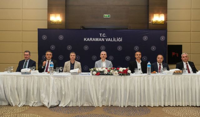 Vali Mehmet Fatih Çiçekli, Karaman FK İçin İş Dünyasıyla Bir Araya Geldi