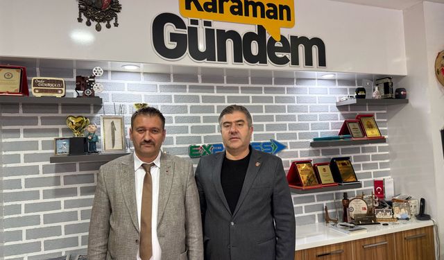 Zafer Partisi Karaman İl Teşkilatı Gazetemizi Ziyaret Etti