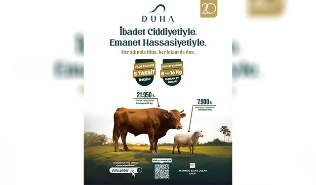 DUHA Uluslararası Kurban Organizasyonu Vekâlet Kabulüne Devam Ediyor