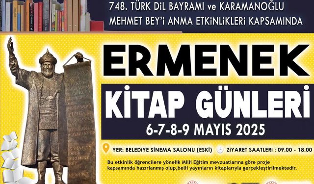 Ermenek Kitap Günleri Başlıyor!