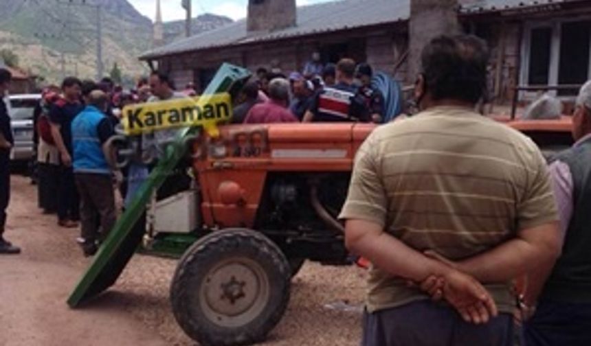 Karaman’da Traktör İle Çapa Motoru Arasına Sıkışan Şahıs Öldü