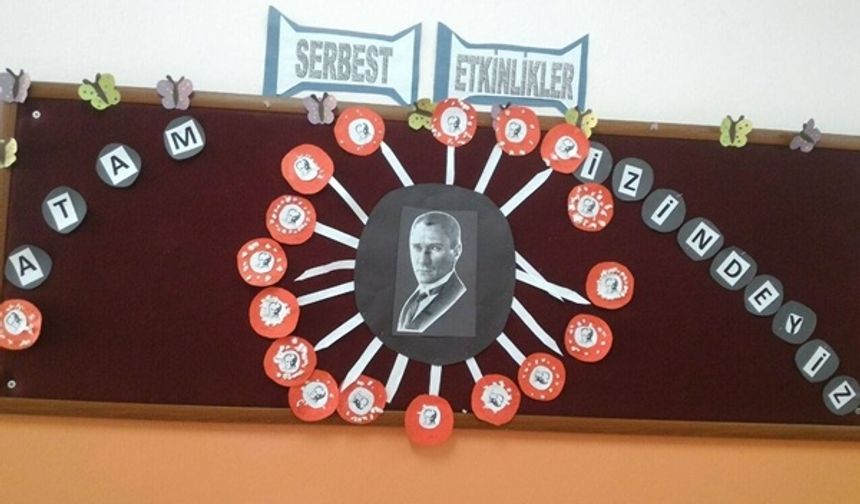 Öğrencilerden "Resimlerle Atatürk" Sergisi