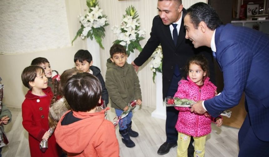 Anaokulu Öğrencilerinden Başkan Kalaycı’ya Ziyaret