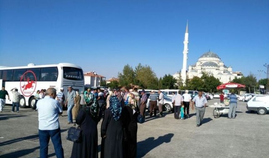 Karaman'da 128 Hacı Adayı Dualarla Uğurlandı