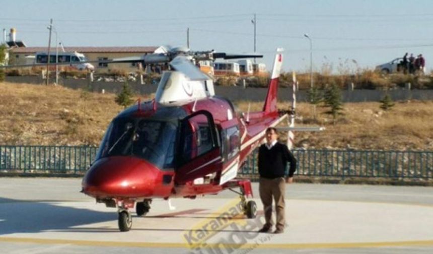 Ambulans Helikopter Mide Kanaması İçin Havalandı