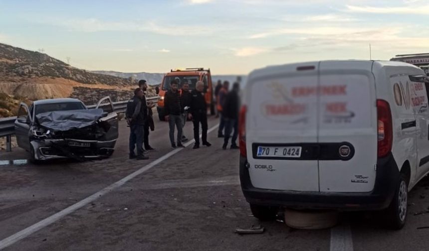 Karaman’da Trafik Kazası: 4 Yaralı