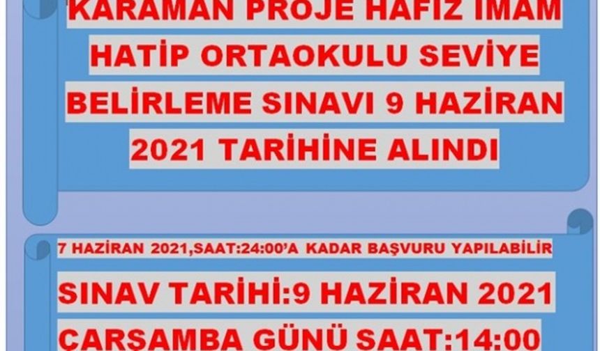 Seviye Belirleme Sınavının Tarihi Değişti