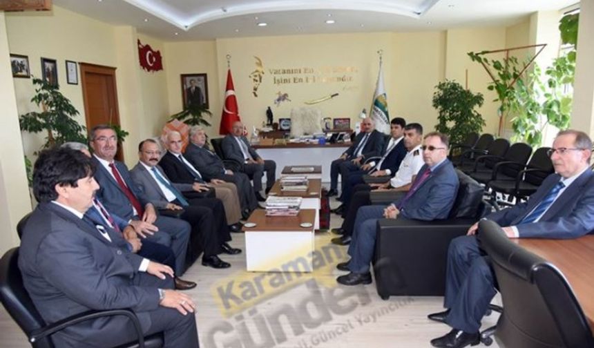 Vali Fahri Meral, ilçe ziyaretleri kapsamında Sarıveliler ilçesini ziyaret etti.