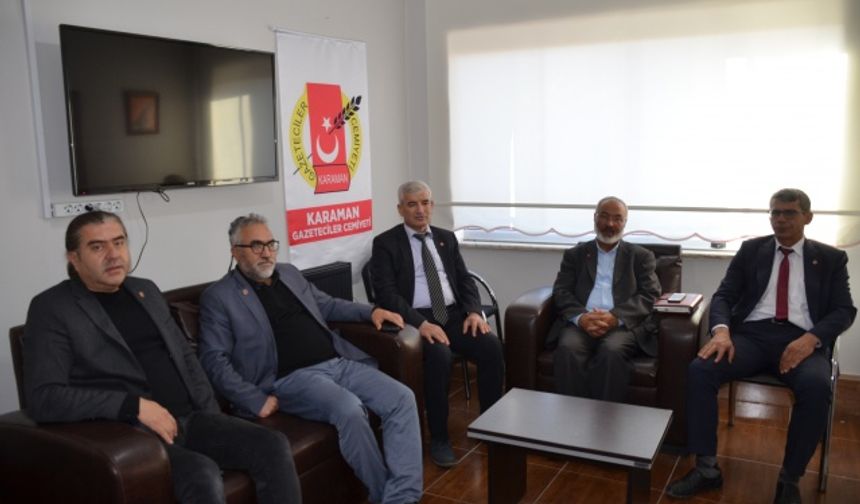 Saadet Partisi Heyeti Gazeteciler Cemiyetini Ziyaret Etti