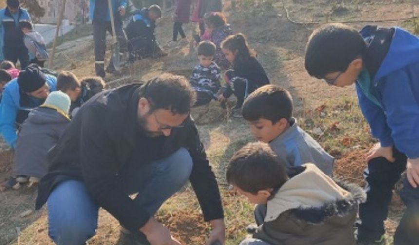 Minik Eller Fidanları Toprakla Buluşturdu