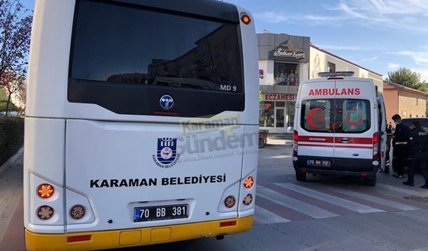 Otobüse Arkadan Çarpan Motosiklet Sürücüsü Yaralandı!