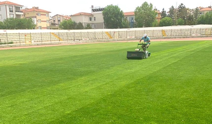 Kemal Kaynaş Stadyumu'nun Çimleri Bakıma Alındı