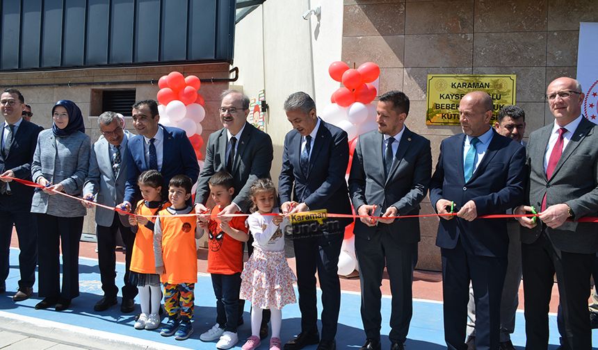 Karaman’da Bebek ve Çocuk Kütüphanesi Açıldı