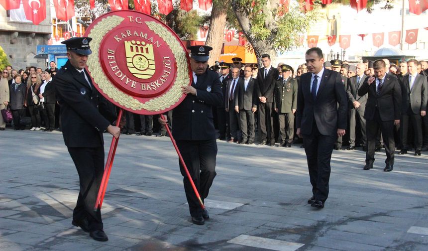 Karaman'da 10 Kasım Törenleri