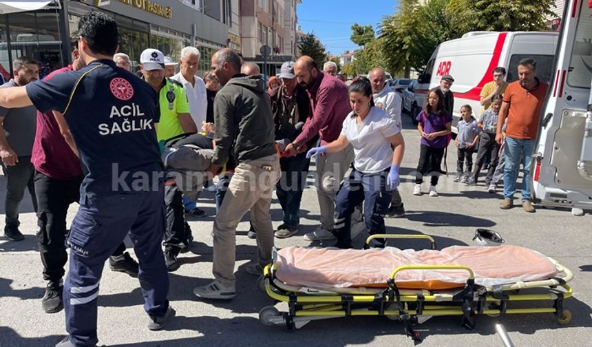 Yola Savrulan Motosiklet Sürücüsü Ağır Yaralandı