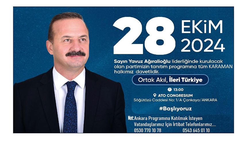 Yavuz Ağıralioğlu'nun Partisi Faaliyete Geçmeye Hazırlanıyor