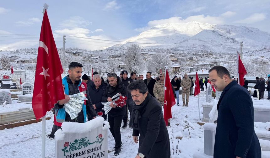 Sağlam'dan Deprem Bölgesinde Anma ve Dayanışma Ziyareti