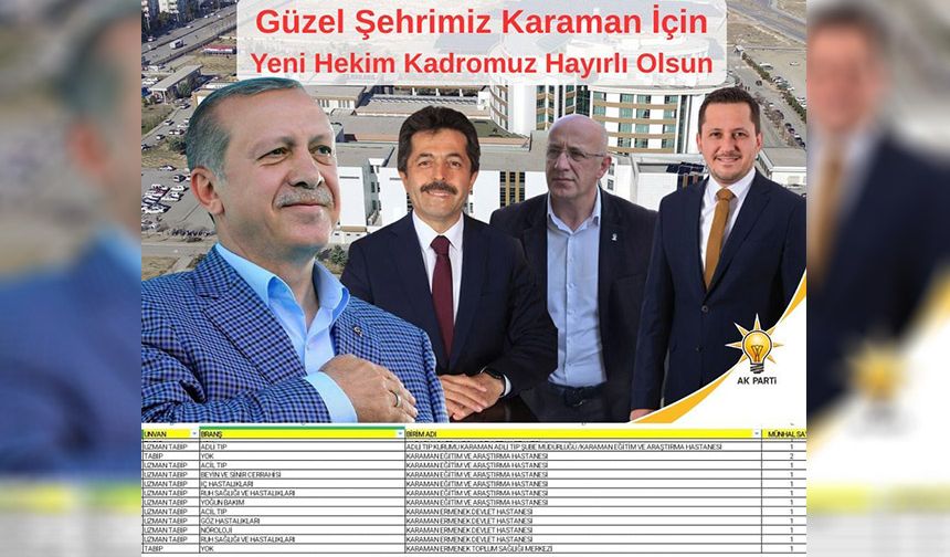 Karaman’a Hayırlı Olsun!