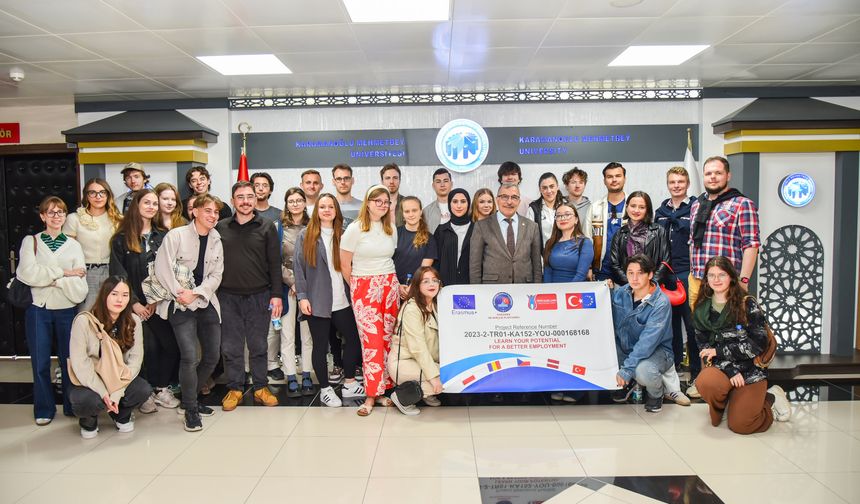 Kmü’ye Karaman Ab Gençlik Platformu’ndan Uluslararası Ziyaret