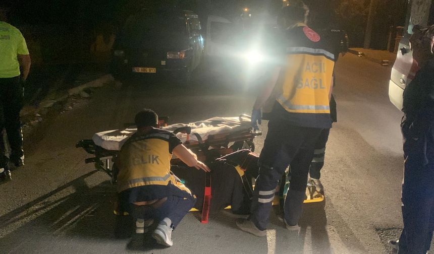 KARAMAN'DA ELEKTRİKLİ BİSİKLET KAZASI: 1 YARALI