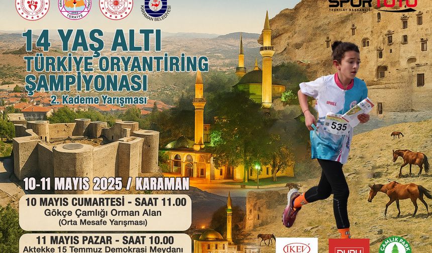 Oryantiring Şampiyonası Karaman'da