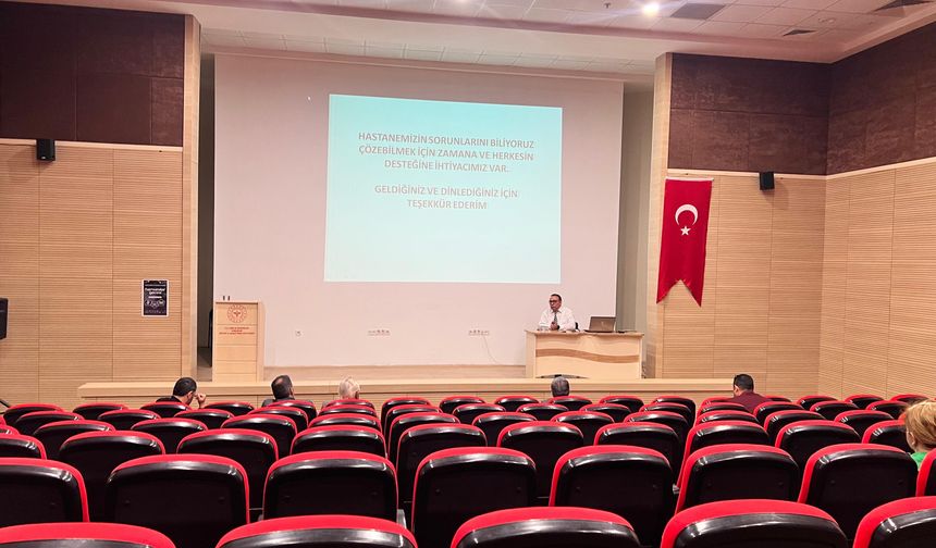 BAŞHEKİM TOPRAK: “HASTANE YOL GEÇEN HANI GİBİ”