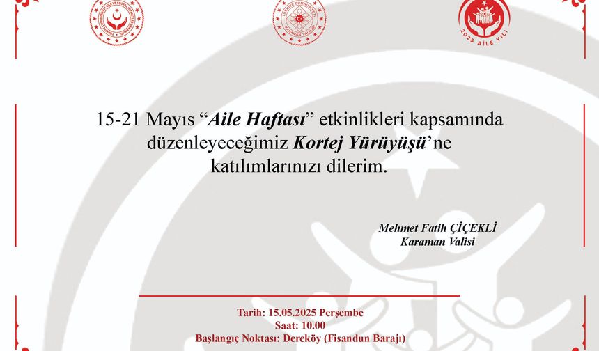 Vali Çiçekli'den Vatandaşlara Davet