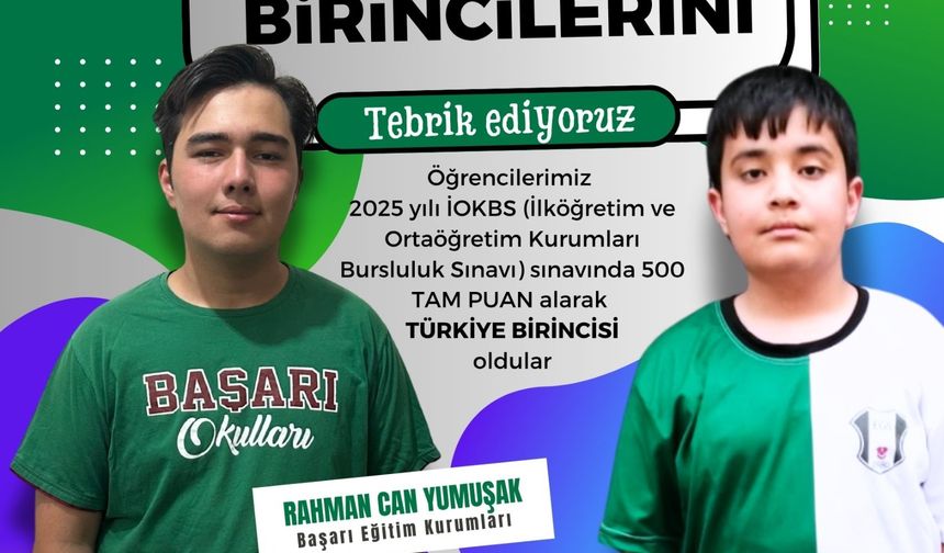 KARAMANLI ÖĞRENCİLER TÜRKİYE BİRİNCİSİ OLDU