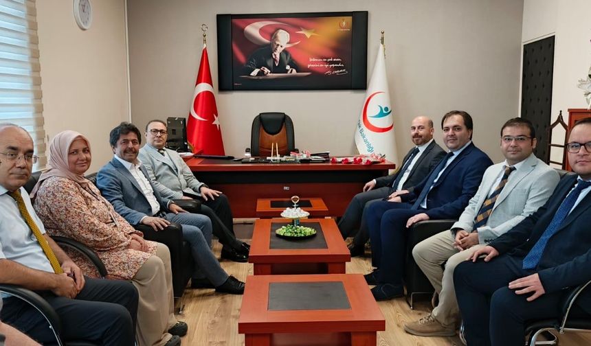 OSMAN SAĞLAM’DAN BAŞHEKİMİ TEBRİK VE HASTALARA ZİYARET
